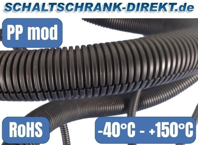 KFZ-Kabelschutz Wellrohr bis 135°C / 150°C