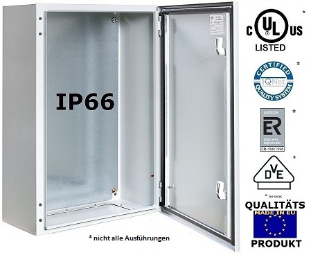 IP66 1-door wall-mounted enclosures