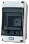 Preview: ABS surface-mounted distributor 2 - 4TE- 1x pre-drilled
