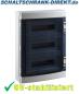 Preview: IP65 PC AP outdoor distribution box 54TE 3-row 3x 18TE fuse box uv-stabil