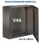 Preview: V4A Edelstahlgehäuse 240x240x150mm HBT 1-türig IP66 AISI 316L