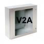 Preview: V2A stainless steel control cabinet 600x400x200 mm with viewing door