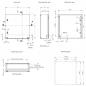 Preview: control cabinet 300x250x210 mm HBT IP66 1-door sheet steel with mounting plate