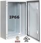 Preview: Sheet steel control cabinet 800x600x300 mm HBT 1-door IP66 with mounting plate