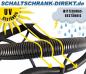 Preview: 50m outdoor corrugated conduit NW13 (Ø 12,7 / 15,8 mm) UV-resistant black - slotted