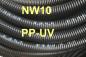 Preview: 50m outdoor corrugated conduit NW10 (Ø 9,9 / 13 mm) UV-resistant black - slotted