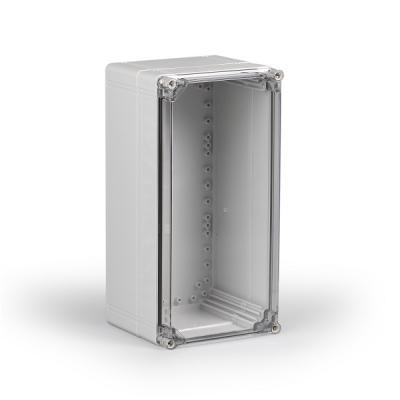 IP66 PC-Gehäuse 400x200x185mm glatt transparent