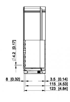 Polycarbonatgehäuse 600x400x132mm glatt mit transparentem Deckel