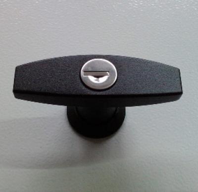 Control cabinet T-handle black