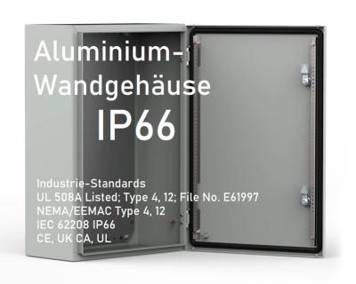 IP66 aluminum wall-mounted enclosure