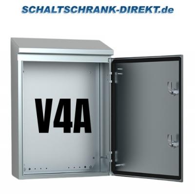 V4A stainless steel enclosure 400x400x210mm HBT switch cabinet with sloping roof