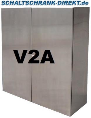 V2A stainless steel control cabinet 1200x1200x400mm HBT 2-door IP55