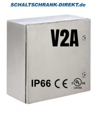 V2A stainless steel enclosure 500x400x250mm HBT 1-door IP66 304L