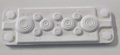 IP65 cable entry plate FL13 for 10 cables 5-21 mm