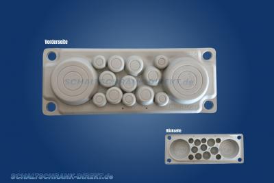 IP54 cable entry plate Multigate HLMC-14