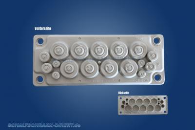 IP55 cable entry plate Multigate HTC-17