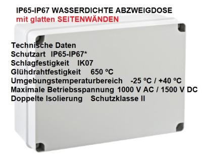IP65 Kunststoff Klemmenkasten Klemmkasten Verteilerkasten Industriegehäuse