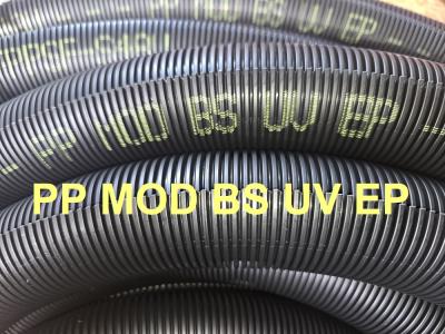 25m outdoor corrugated conduit NW50 (Ø 45,7 / 53,1 mm) UV-resistant black - slotted