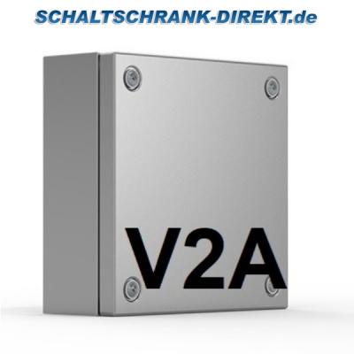 V2A terminal box 150x300x80mm HWD stainless steel AISI 304L