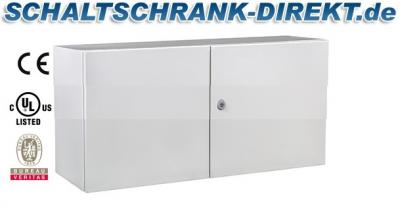 Schaltschrank 600x1200x250 mm HBT 2-türig IP55 mit Doppeltür