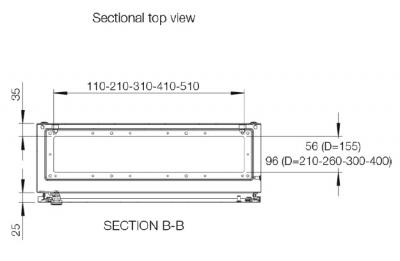 control cabinet 600x600x400 mm HBT IP66 1-door