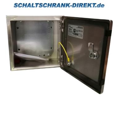 Stainless steel enclosure 300x200x150mm HBT V4A AISI 316L Enclosure 1-door IP66