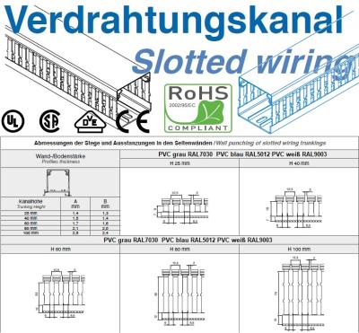 PVC Wiring Duct VDE with Cover
