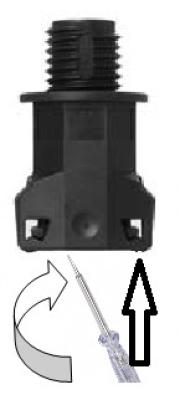 10 Stück NW8.5 Corrugated conduit fitting M12 straight incl. lock nuts