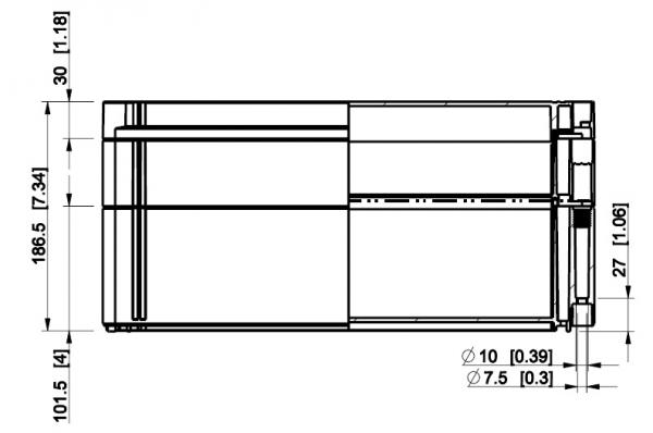 Polycarbonat Gehäuse 200x400x132mm Kunststoff grau IP66