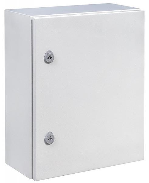 Sheet steel control cabinet 500x500x300 mm HBT 1-door IP66 with mounting plate