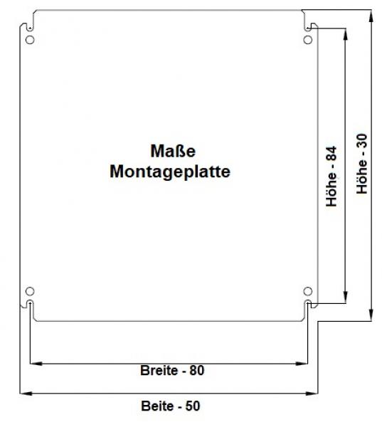 Sheet steel control cabinet 500x500x200 mm HBT IP66 single door with visible door