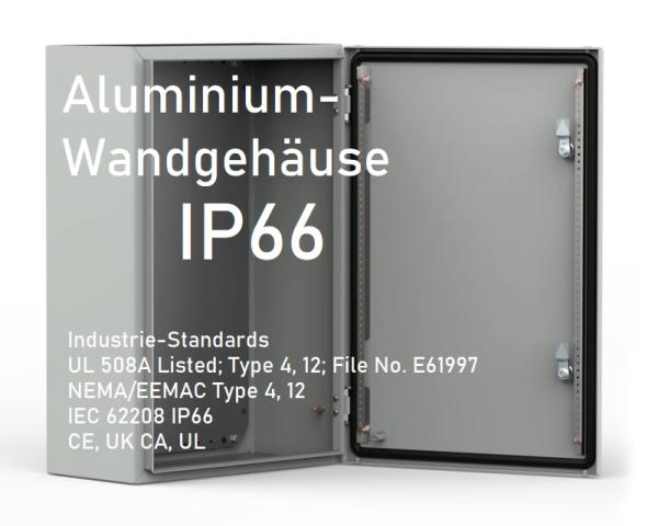 IP66 aluminum wall-mounted enclosure