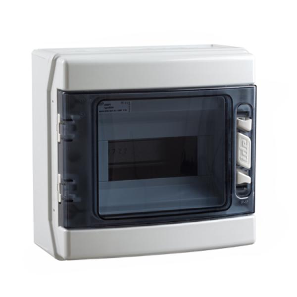 CDN8PT AP Feuchtraum-Verteiler transparent 1x8 Module (TE)