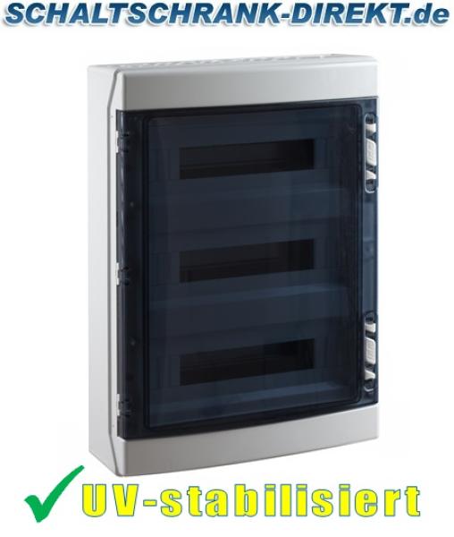 IP65 PC AP outdoor distribution box 54TE 3-row 3x 18TE fuse box uv-stabil