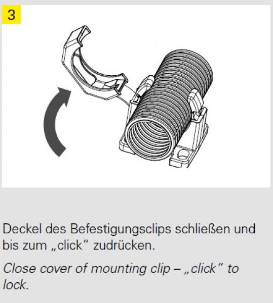Wellrohrhalter NW48/50 SCHWARZ mit Befestigungs-Sockel