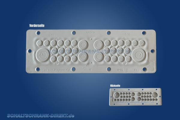 IP65 Kabelflanschplatte Multigate ARG-34