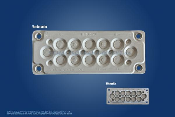 IP65 Kabeldurchführungsplatte Multigate HTKC-20