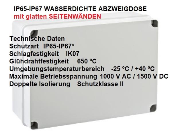 IP65 Kunststoff Klemmenkasten Klemmkasten Verteilerkasten Industriegehäuse