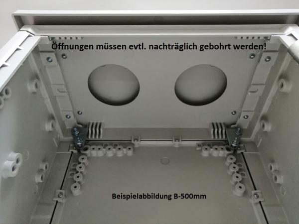 IP55 GFK-Gehäuse 1000x750x300 mm HBT mit Standardtür und Regendach