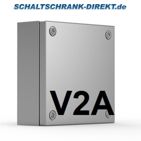 V2A terminal box 200x400x120mm HWD stainless steel AISI 304L