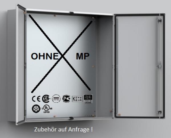 Metal control cabinet 800 x 1200 x 300 mm HBT HBT sheet steel 2-door IP55 without mounting plate