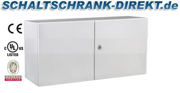 Schaltschrank 600x1200x250 mm HBT 2-türig IP55 mit Doppeltür