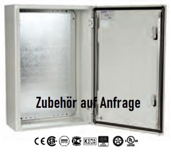Sheet steel control cabinet 800 x 800 x 400 mm HBT HBT 1-door IP66 with galvanized metal mounting plate