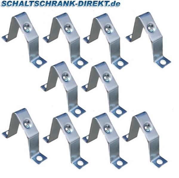 10 Stück 30° M6 Tragschienenträger schräg Montagewinkel