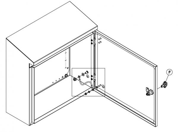 V2A stainless steel enclosure 1200x600x300mm HBT switch cabinet with sloping roof