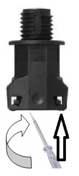 10 Stück NW8.5 Corrugated conduit fitting M12 straight incl. lock nuts