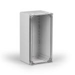 IP66 PC-Gehäuse 400x200x185mm glatt transparent