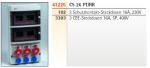 Wandverteiler mit 3x230V 3x 16A    Steckdosen IP44 AVD