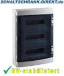 IP65 PC AP outdoor distribution box 54TE 3-row 3x 18TE fuse box uv-stabil