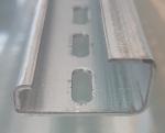 G profile rail 32x15mm perforated